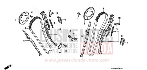 CAM CHAIN/TENSIONER XL600VT de 1996